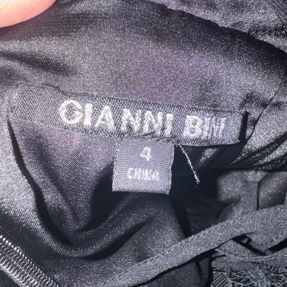 Gianni Bini Elegant Black Lace Peplum Dress US 4 - Picture 12 of 17